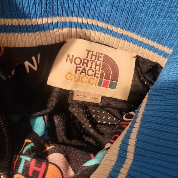 The North Face X Gucci Multicolor Logo-Print Zip Jacket - Picture 3 of 7